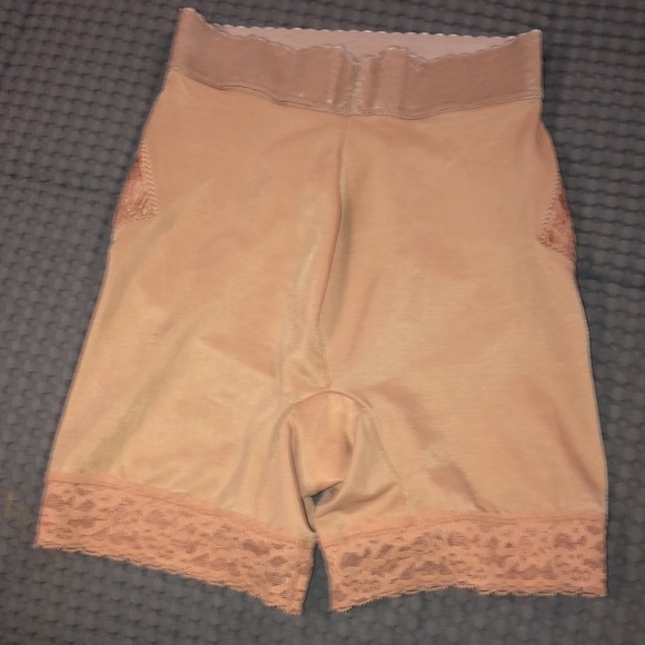 Vintage Shapewear girdle high waisted slimmer with leg shaper nude Small - Picture 4 of 11